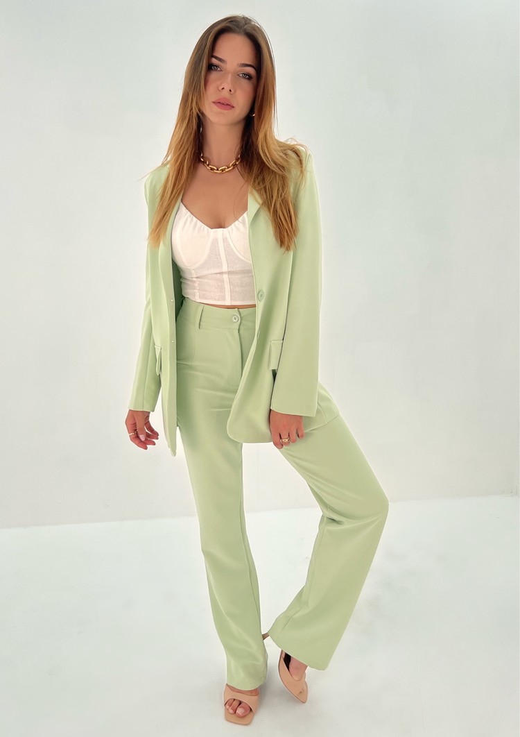 Yris Loose Fit Blazer / Light Green