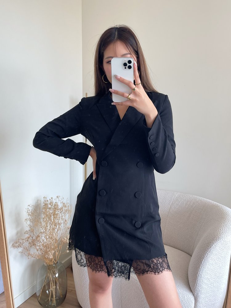 Yoan Blazer Dress / Black