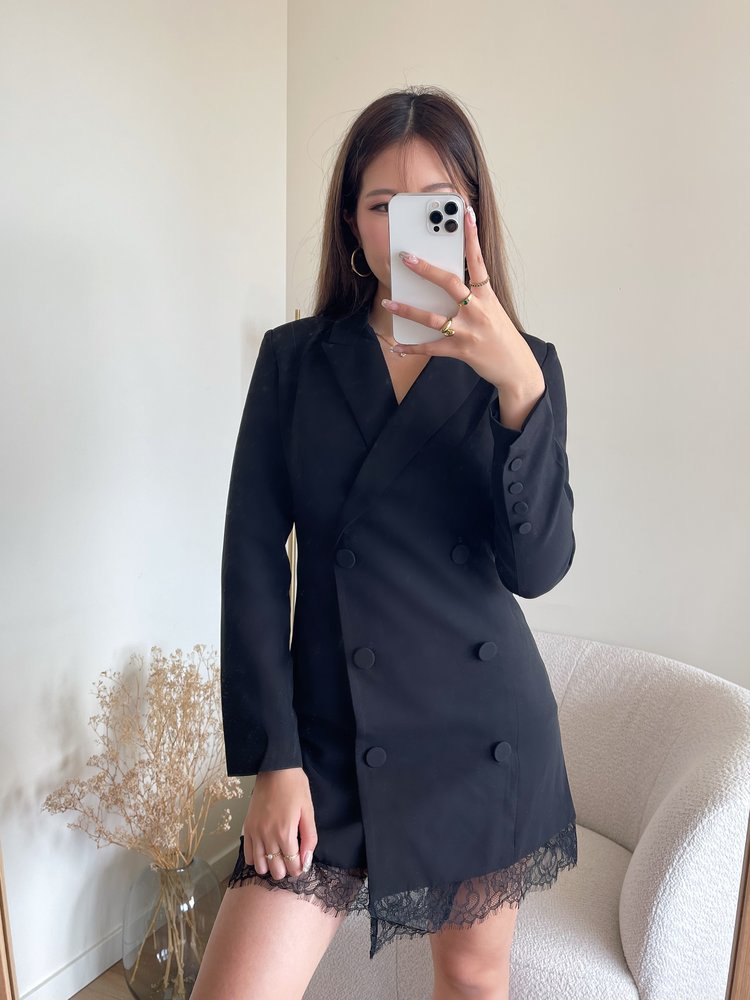 Yoan Blazer Dress / Black
