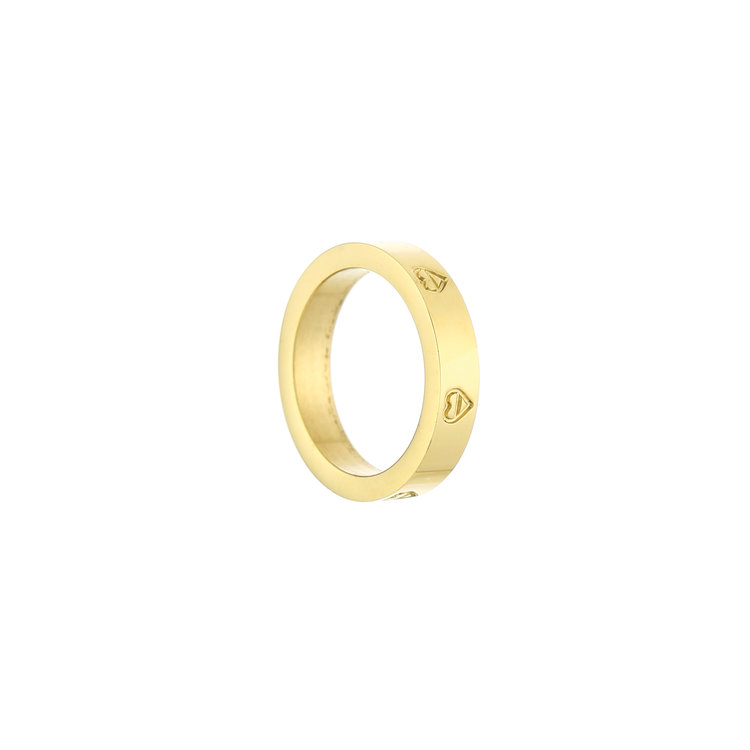 Gold Heart Band Ring