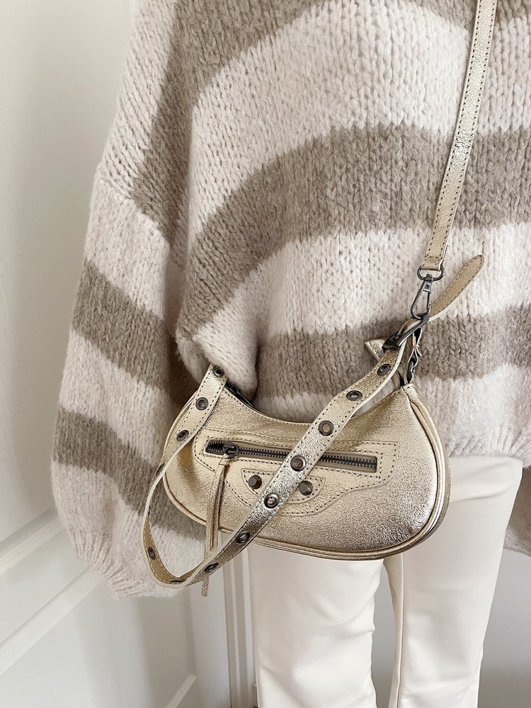 Azula Shoulder Bag / Metallic Gold