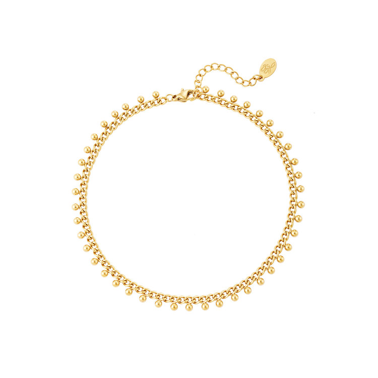 Gold Little Dots Chain Bracelet
