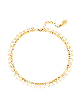 Gold Little Stars Chain Bracelet