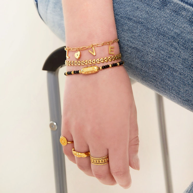 Silver Love Heart Chain Bracelet