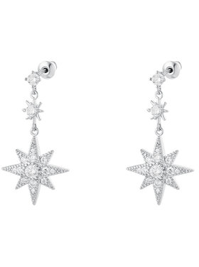 Silver Twinkle Stars Earrings