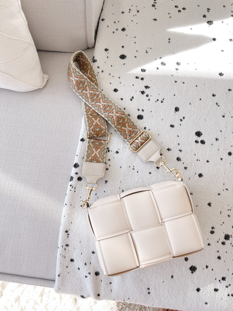 Charvi Aztec Bag Strap / Beige