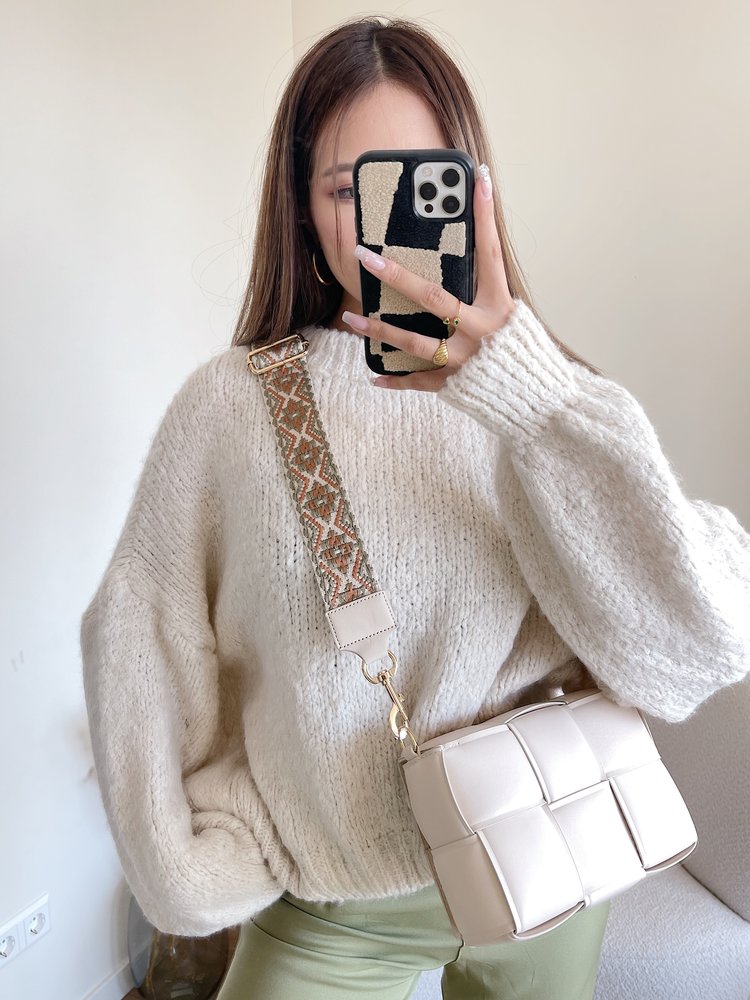 Charvi Aztec Bag Strap / Beige