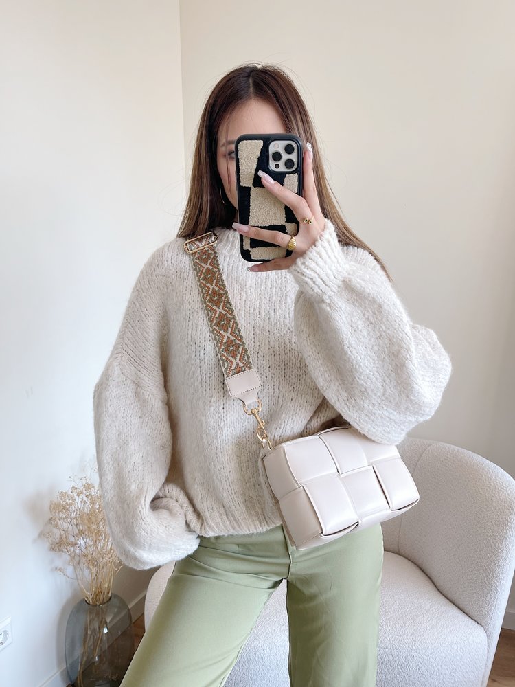 Charvi Aztec Bag Strap / Beige