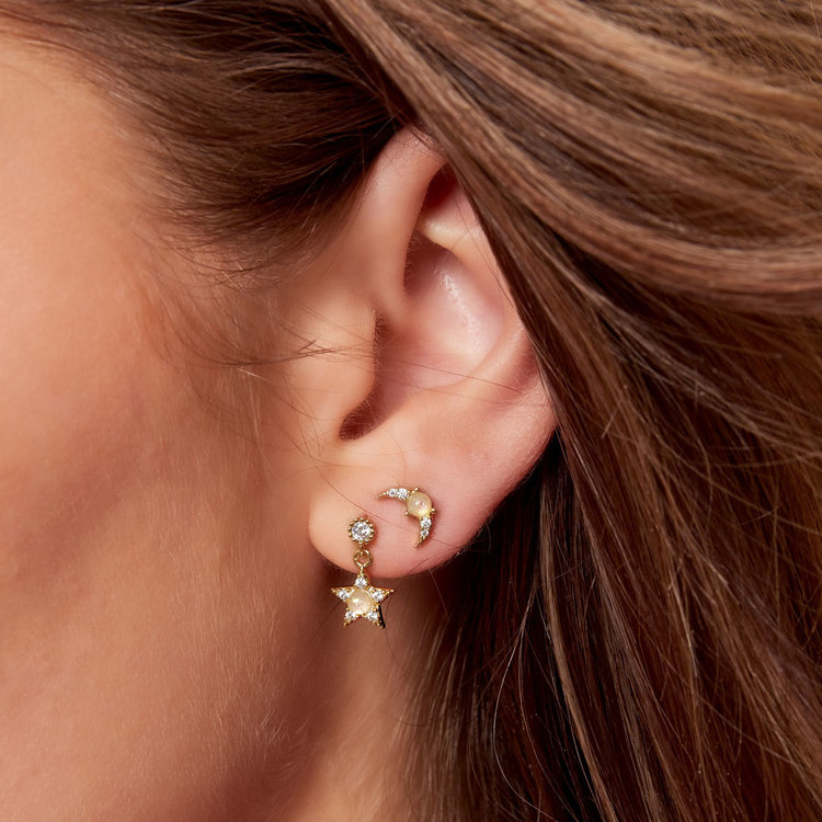 Gold Mini Star Studs