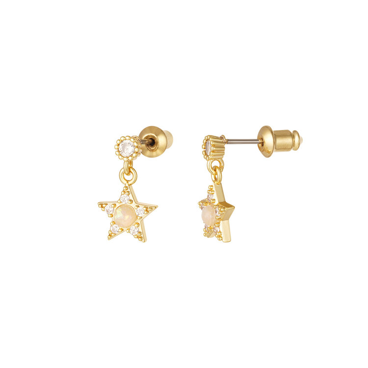 Gold Mini Star Studs