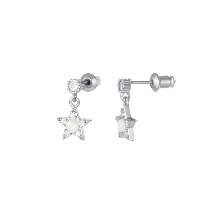 Silver Mini Star Studs