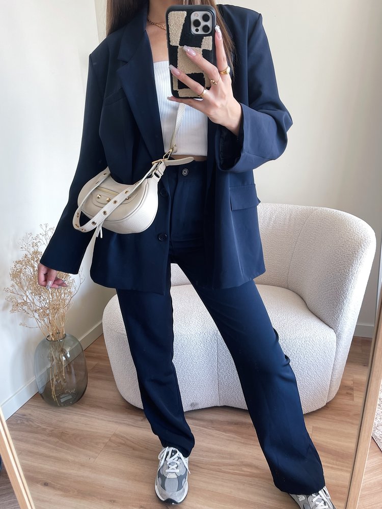 Gaya Oversized Blazer / Navy Blue