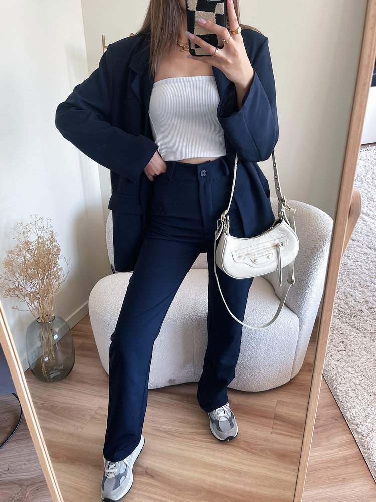 Gaya Oversized Blazer / Navy Blue