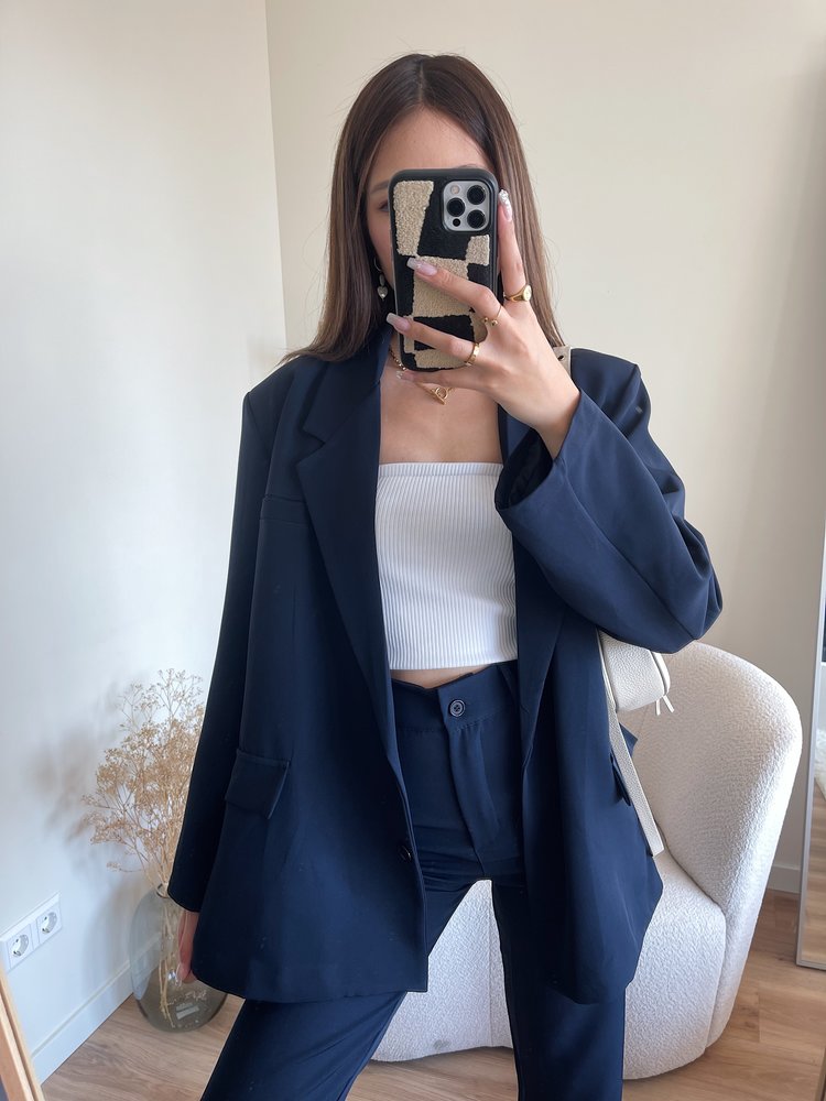 Gaya Oversized Blazer / Navy Blue