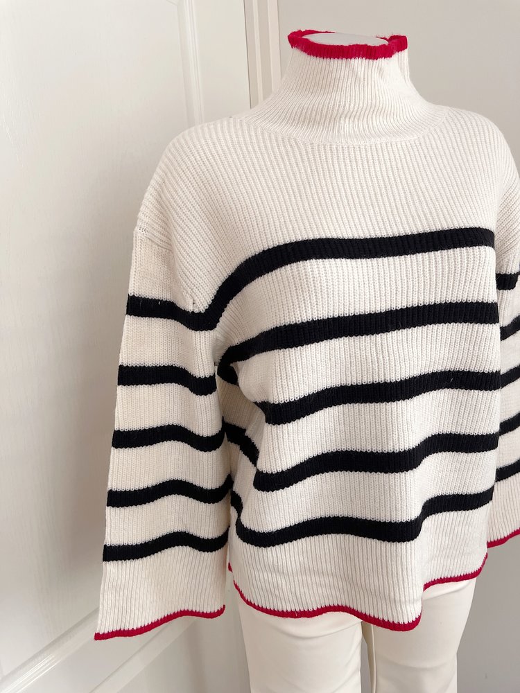 Celine Striped Sweater / Beige