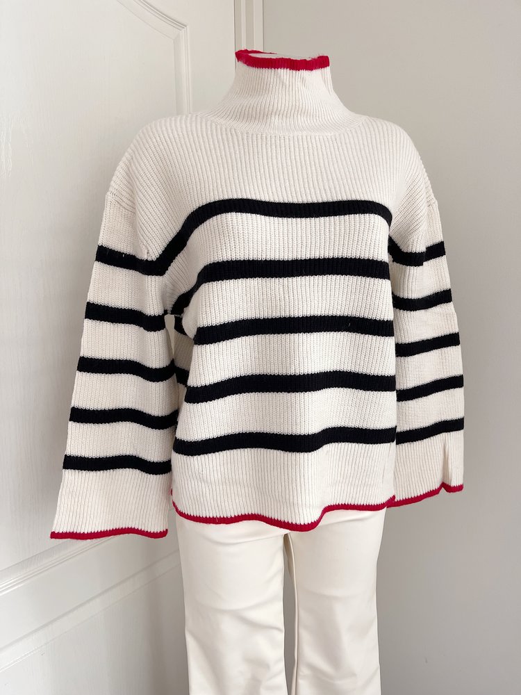 Celine Striped Sweater / Beige