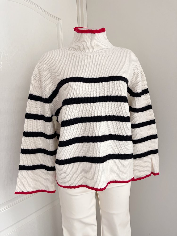 Celine Striped Sweater / Beige