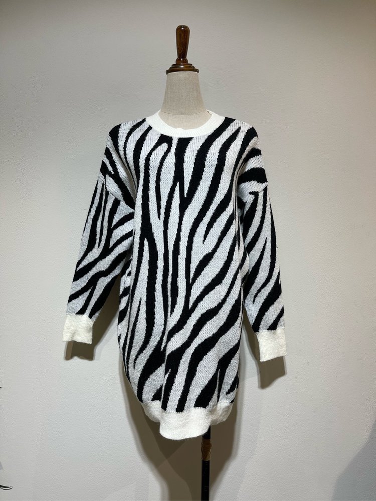 Remiah Zebra Knit Sweater