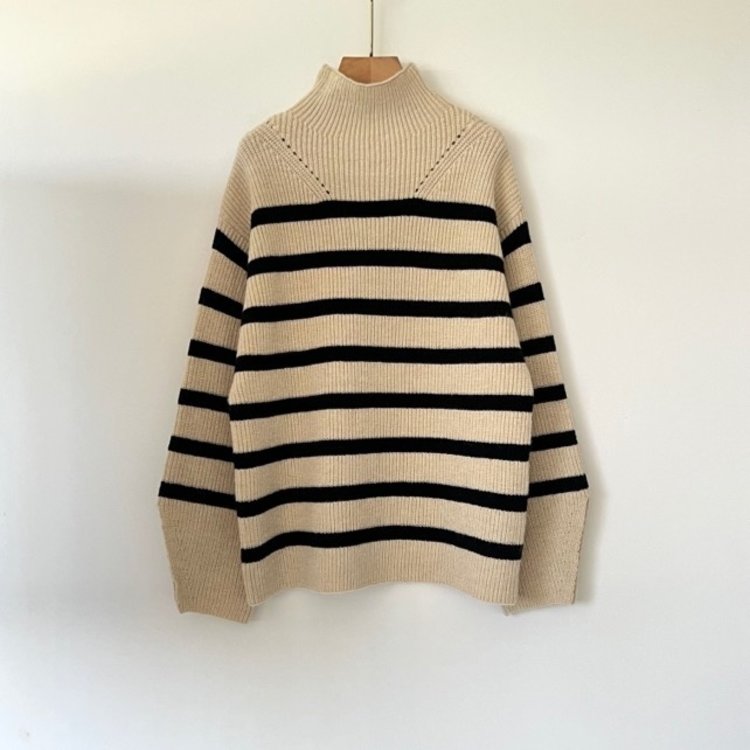 Elka Striped Sweater / Beige