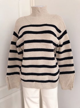 Elka Striped Sweater / Beige