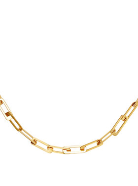 Gold Classy Linked Chain Necklace