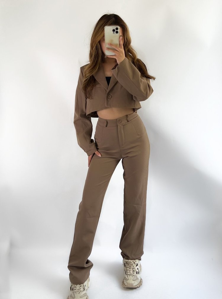 Rixie Oversized Blazer / Taupe