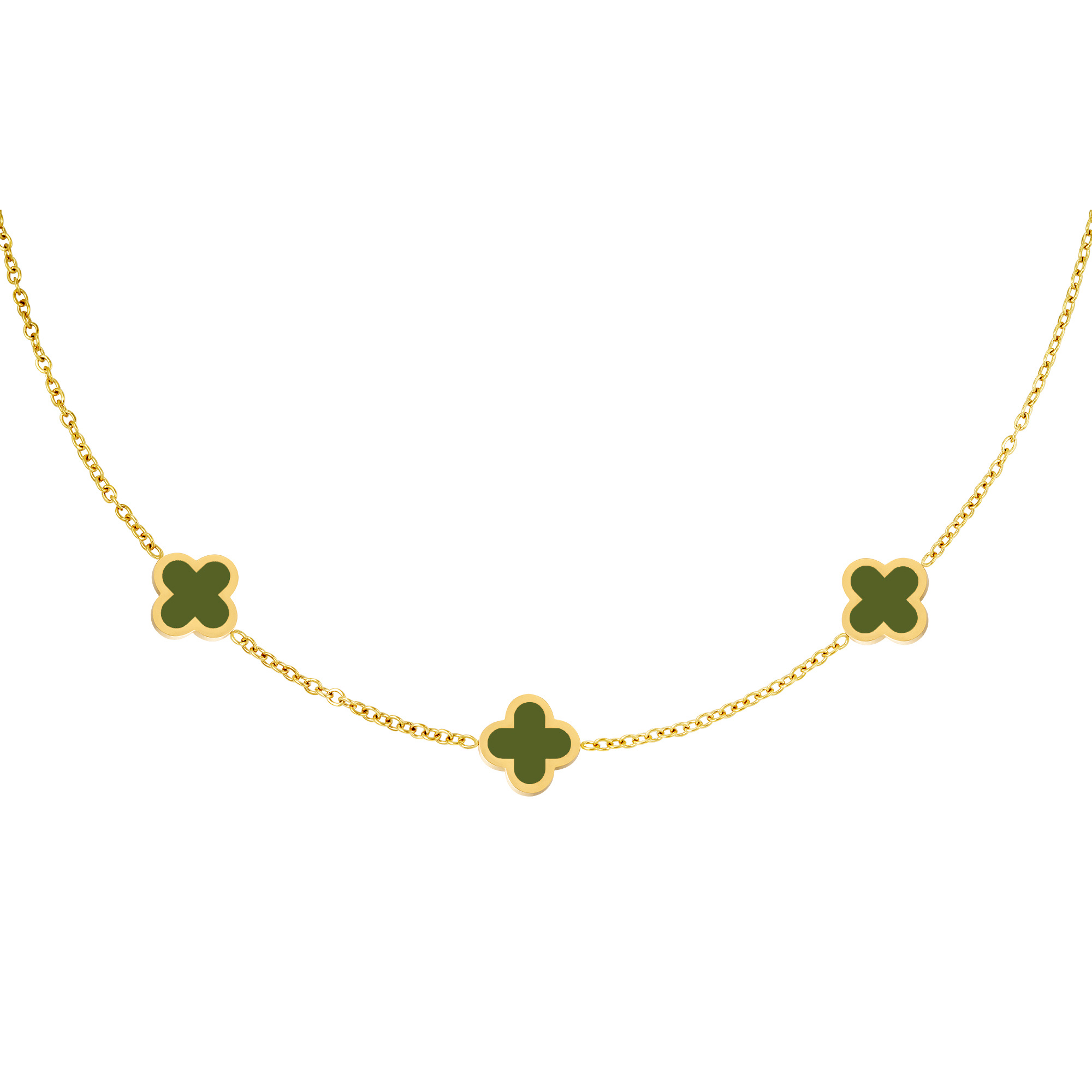 Lucky Clover Necklace in Gold