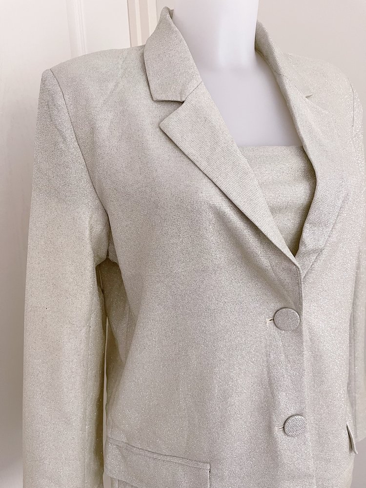 Olivia Glitter Blazer / Beige
