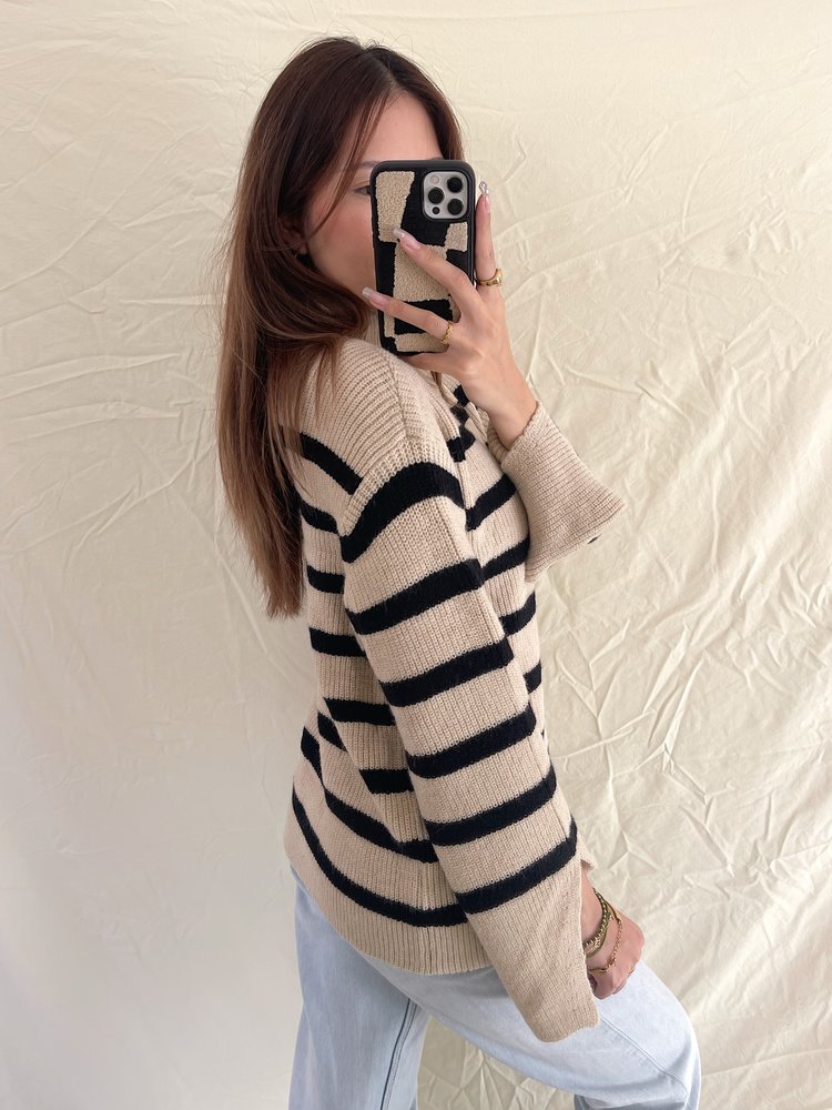 Elka Striped Sweater / Beige