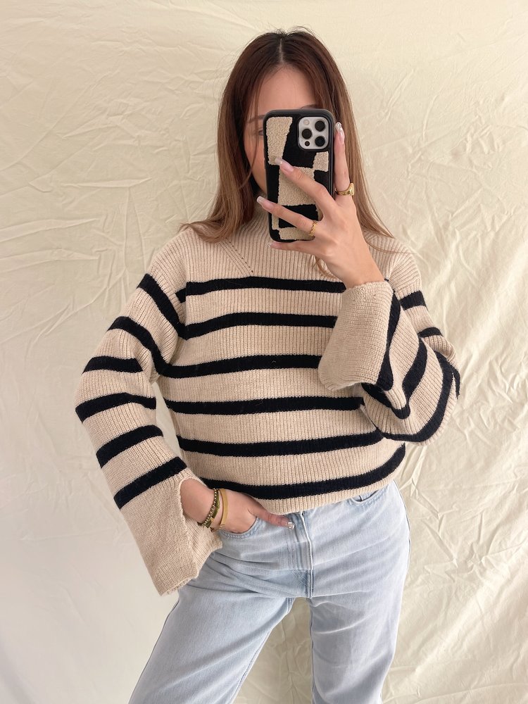 Elka Striped Sweater / Beige