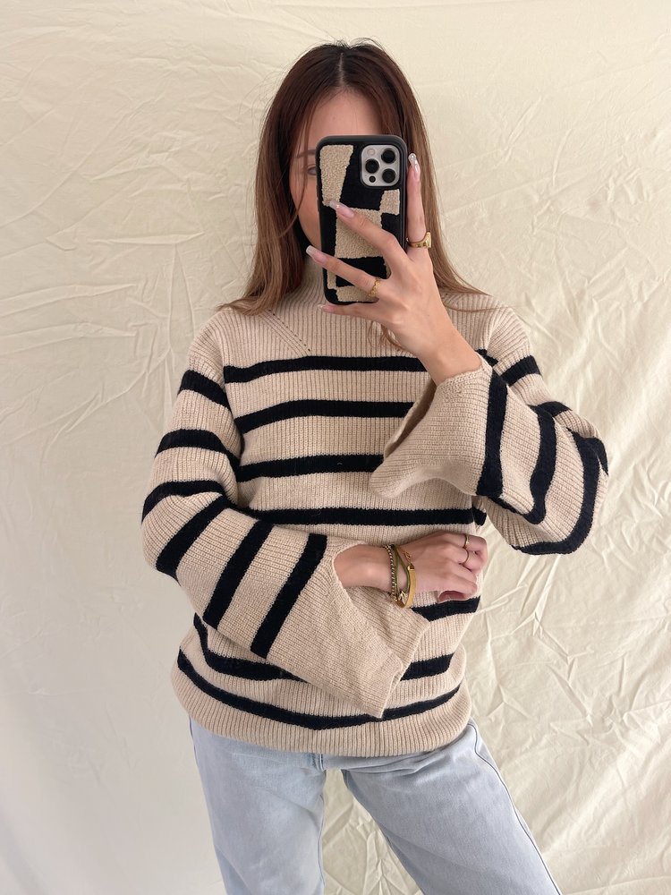 Elka Striped Sweater / Beige