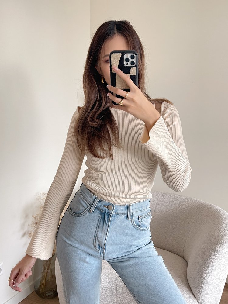 Allura Cut Out Top / Beige