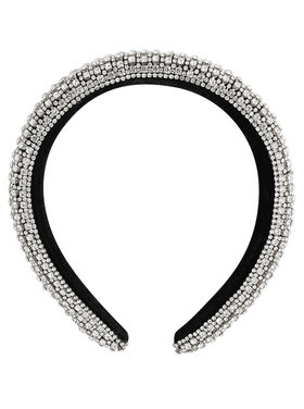 Louella Rhinestone Headband / Silver