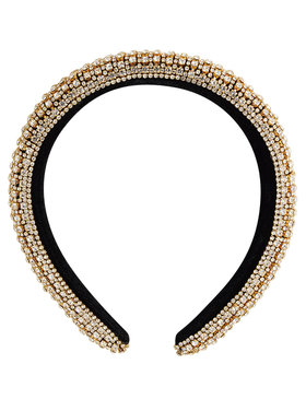 Louella Rhinestone Headband / Gold