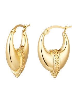 Gold Boho Pointy Hoop Earrings