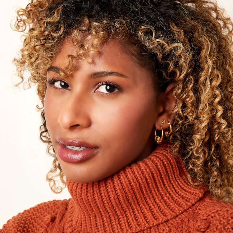 Gold Boho Rope Hoop Earrings