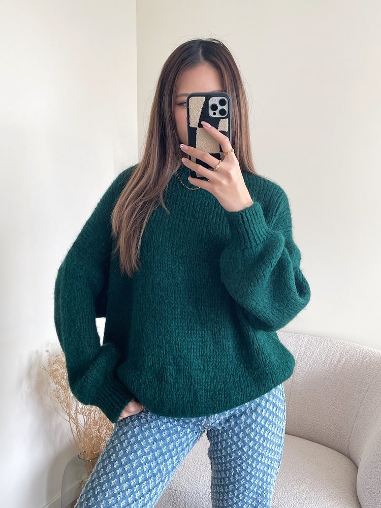 Zorea Oversized Sweater / Dark Green
