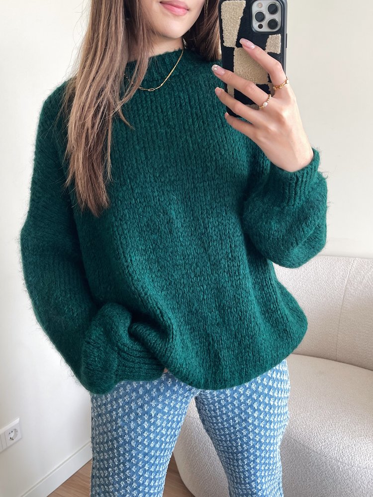 Zorea Oversized Sweater / Dark Green