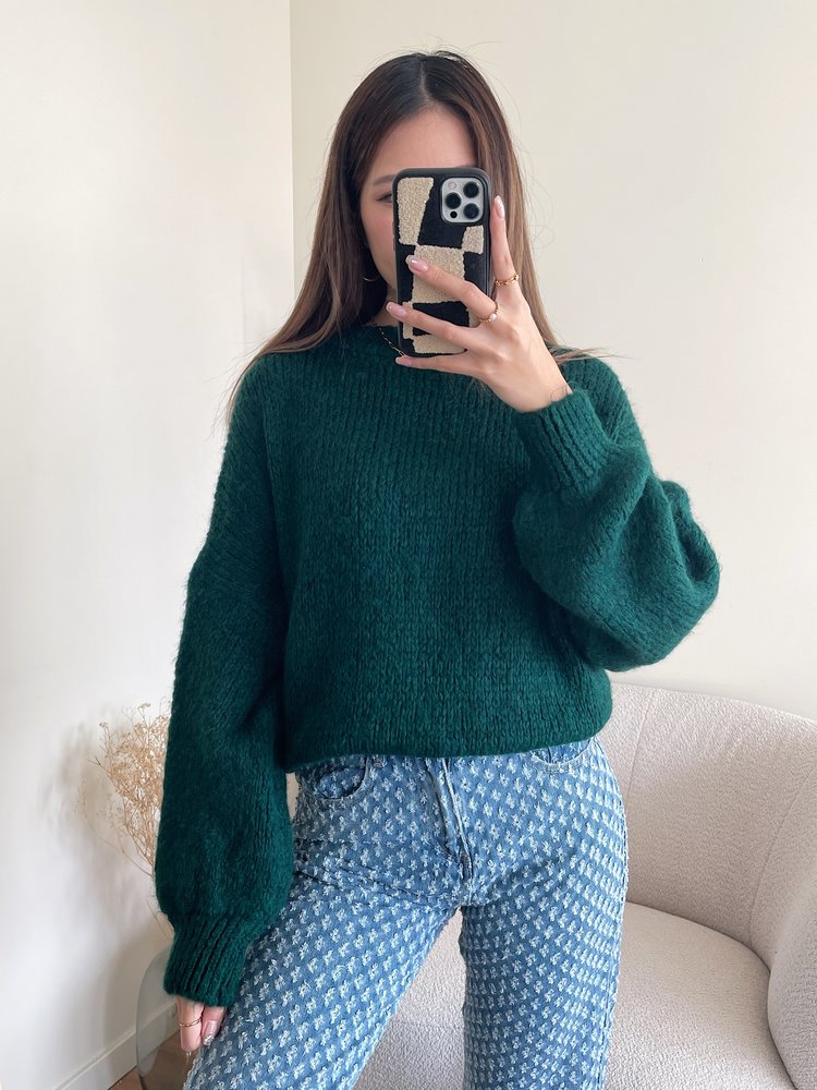 Zorea Oversized Sweater / Dark Green