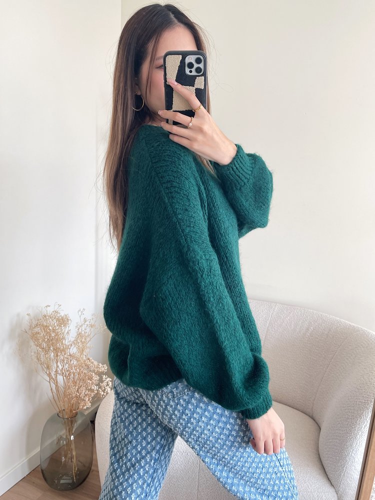 Zorea Oversized Sweater / Dark Green