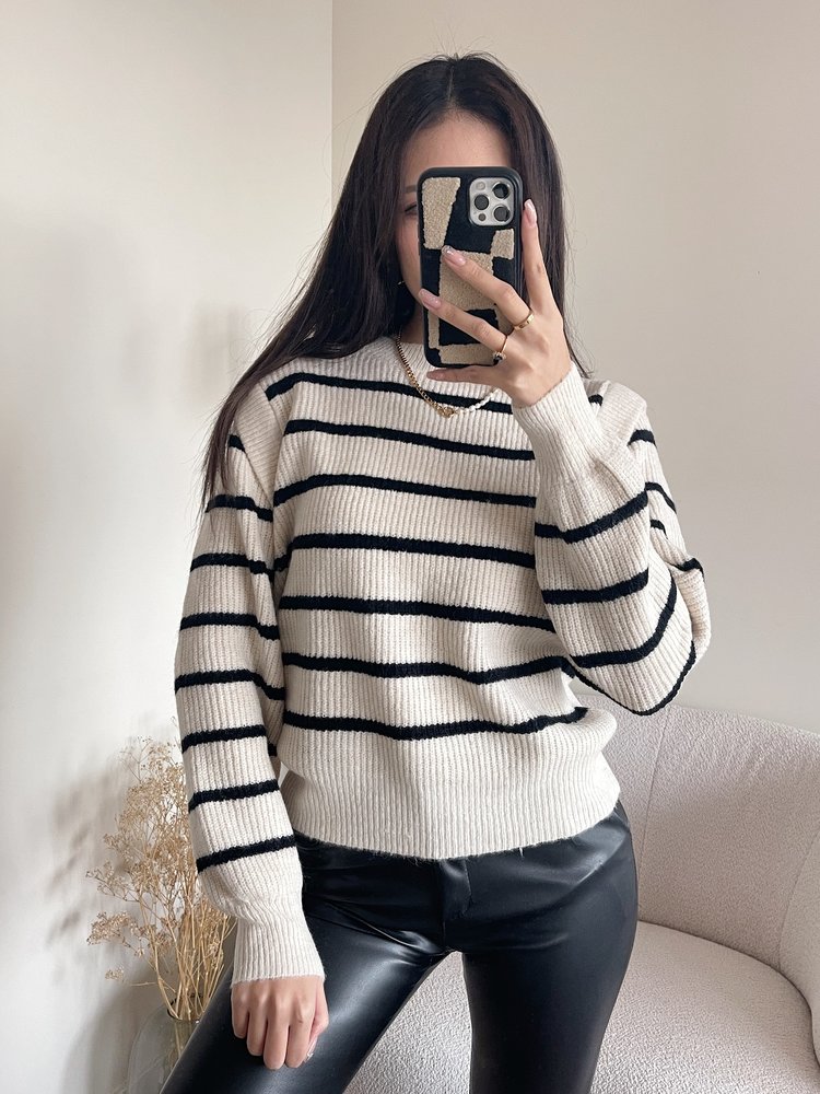 Rory Striped Sweater / Beige