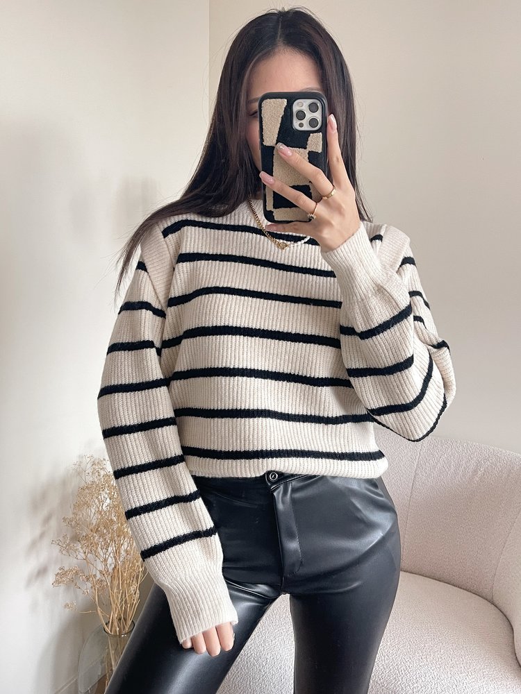 Rory Striped Sweater / Beige