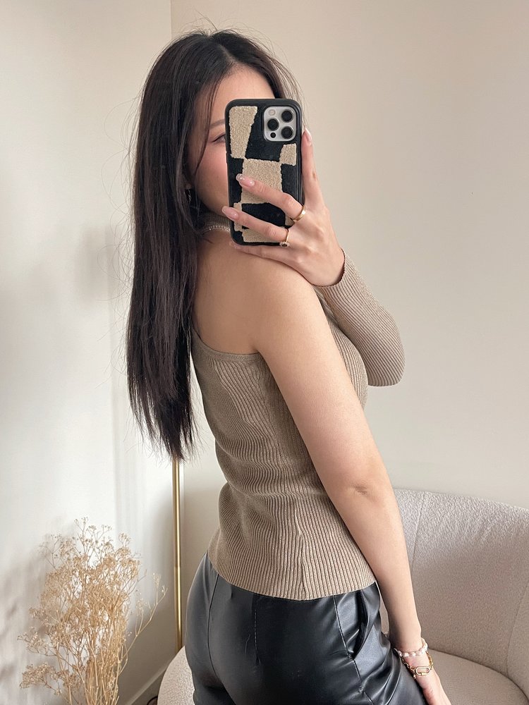 Kaeda One Shoulder Top / Beige