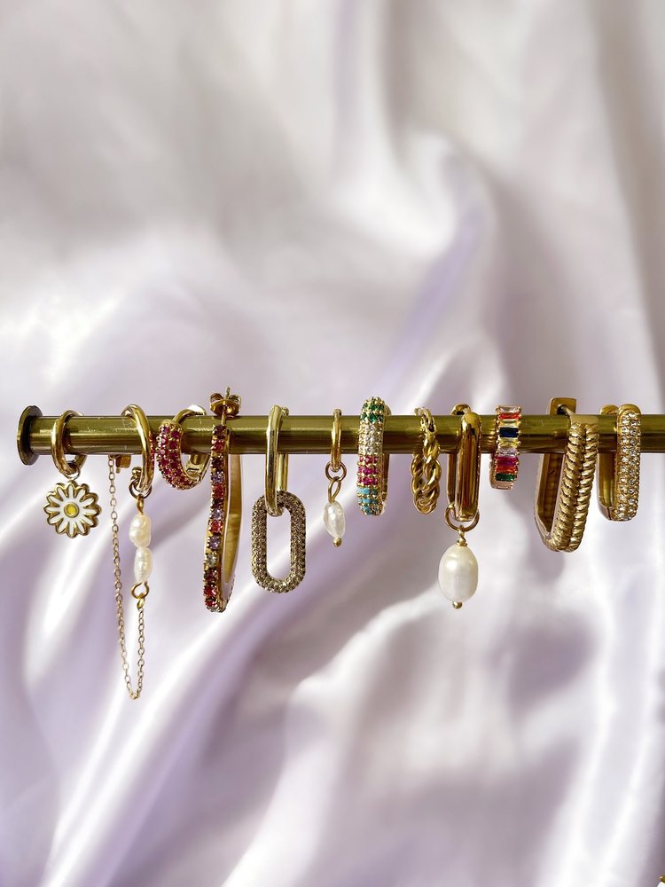 Silver Sweet Pearl Earrings