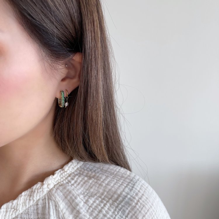 Silver Sweet Pearl Earrings