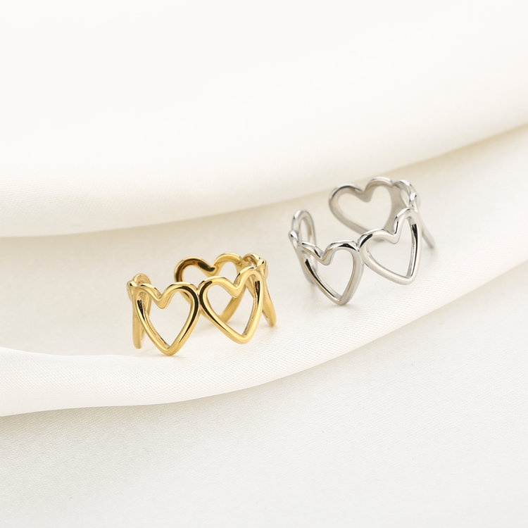 Gold Full Of Hearts Ring