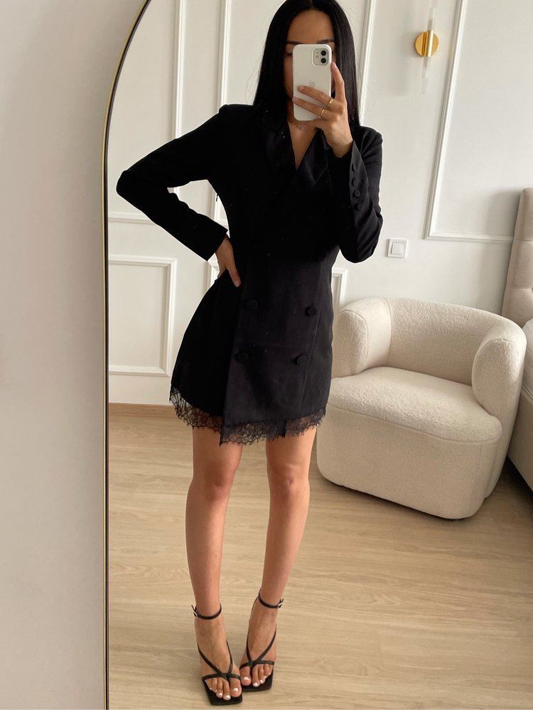 Yoan Blazer Dress / Black