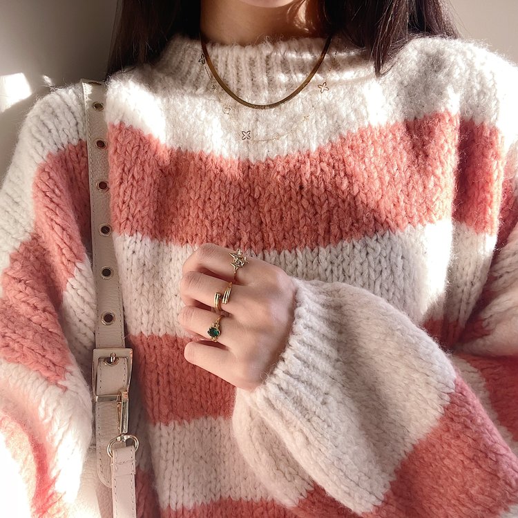 Gold Mixed Clovers Necklace