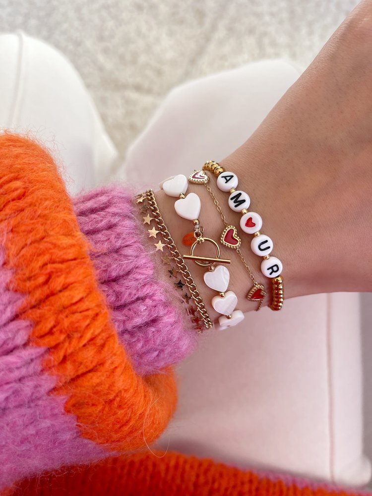 Gold Little Stars Chain Bracelet