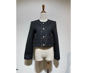 Coco Tweed Jacket / Black - Hello My Love